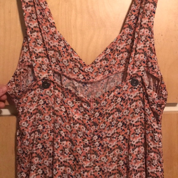 Pink Flowered Dress/Romper - Picture 3 of 4